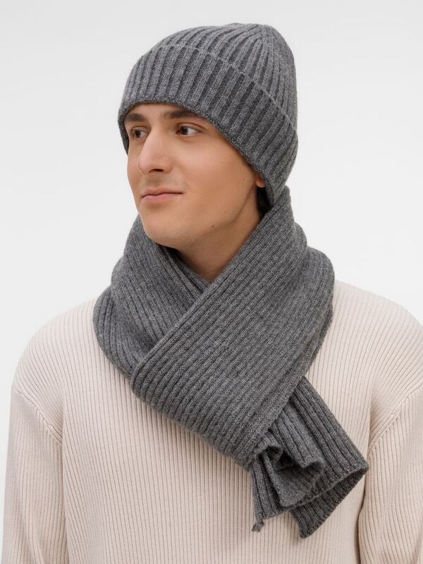 Шарф Laconi, темно-серый меланж арт.28898.12