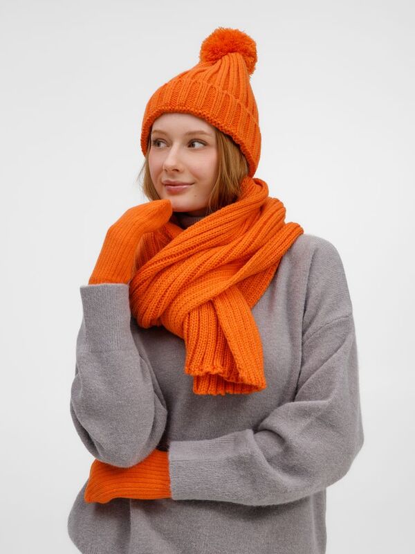 Шарф HappyGo, оранжевый арт.28899.20