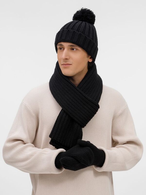 Шарф HappyGo, черный арт.28899.30