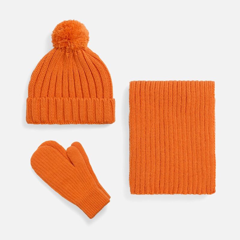 Варежки HappyGo, оранжевые арт.28901.20