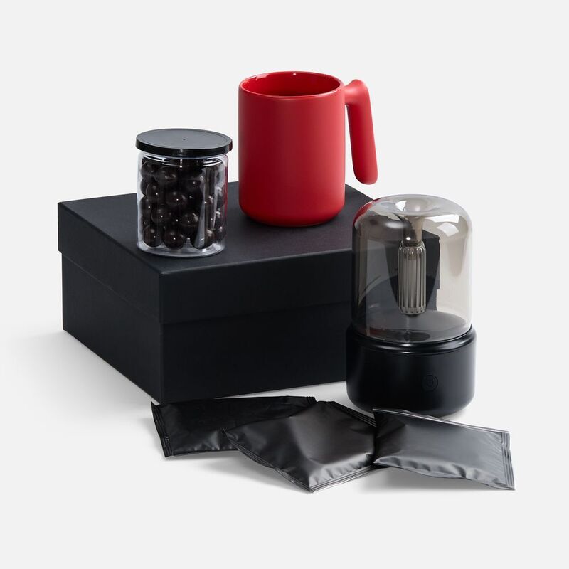 Набор &laquo;Микроклимат&raquo;, черный с красным арт.28911.35