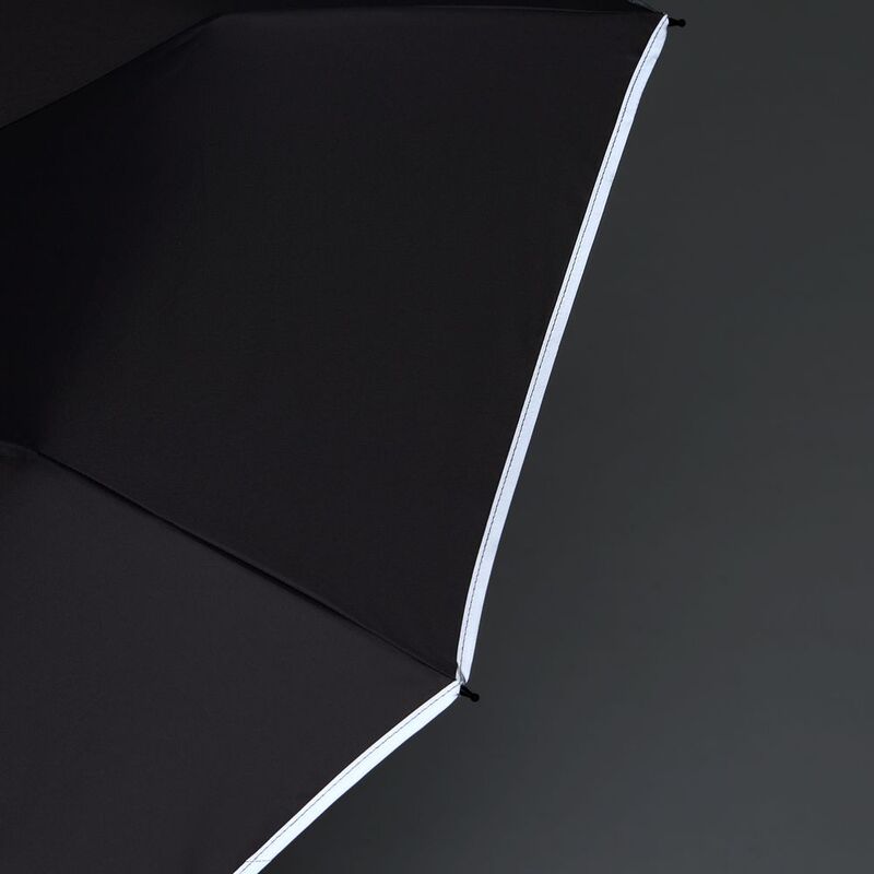 Зонт обратного сложения Norsken с фонариком, черный арт.20178.30