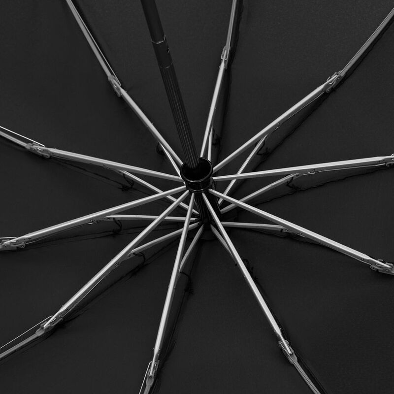 Зонт обратного сложения Norsken с фонариком, черный арт.20178.30