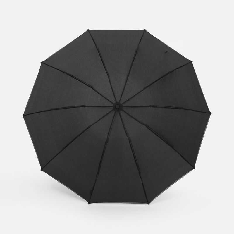 Зонт обратного сложения Norsken с фонариком, черный арт.20178.30