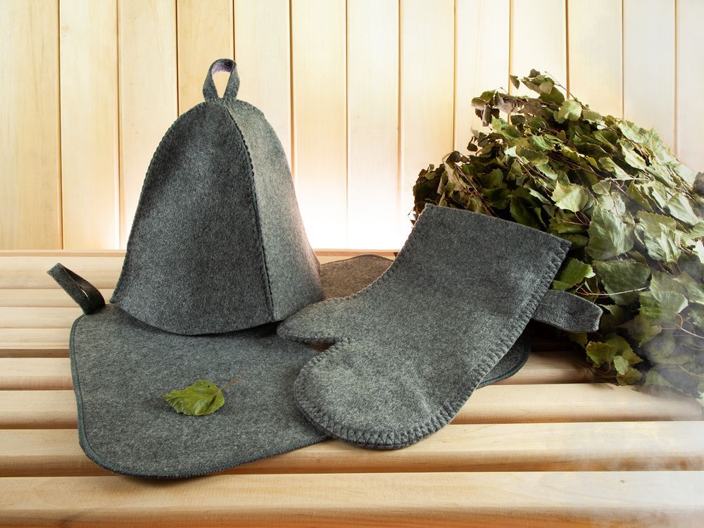 Банная рукавица Heat Off, серая арт.18384.10