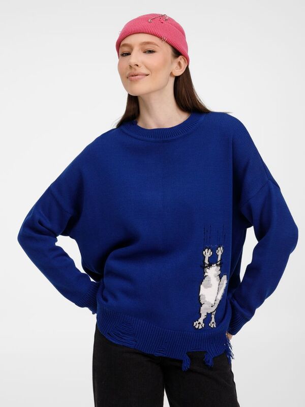 Джемпер Sharpick, темно-синий (кобальт) арт.19251.46