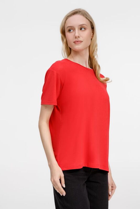 Футболка унисекс Senti, красная арт.20185.50