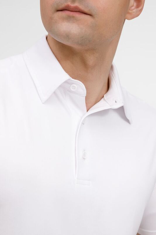 Рубашка поло унисекс Senti, белая арт.20186.60