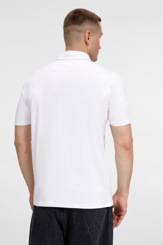 Рубашка поло унисекс Senti, белая арт.20186.60