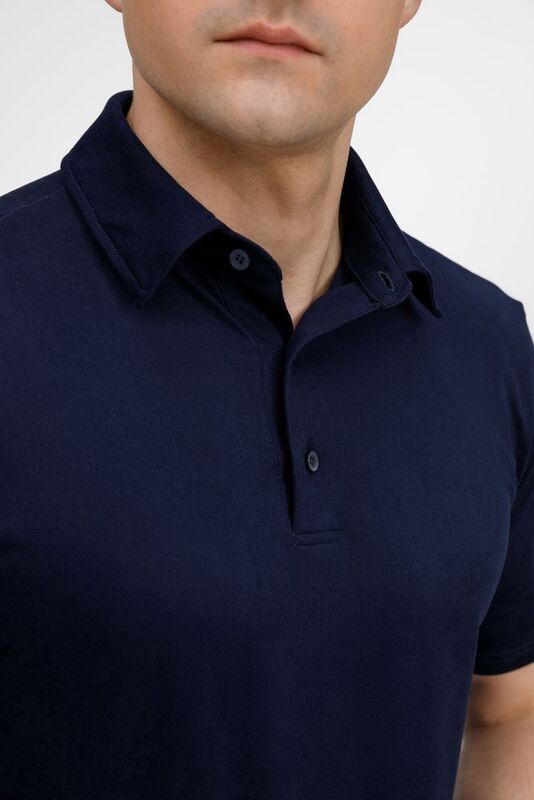 Рубашка поло унисекс Senti, темно-синяя арт.20186.40