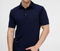 Рубашка поло унисекс Senti, темно-синяя арт.20186.40