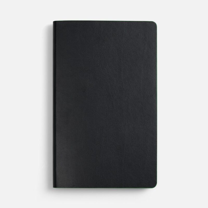 Ежедневник Trait, недатированный, черный с зеленым арт.14097.39