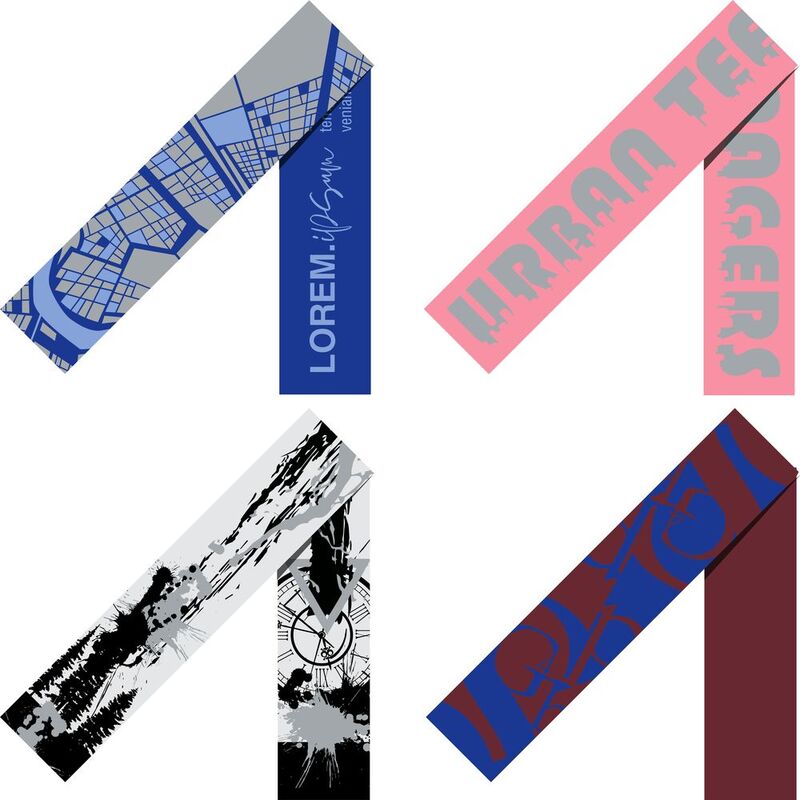 Шарф Tricksy Classic Net, XXL на заказ, полушерсть арт.18474.02