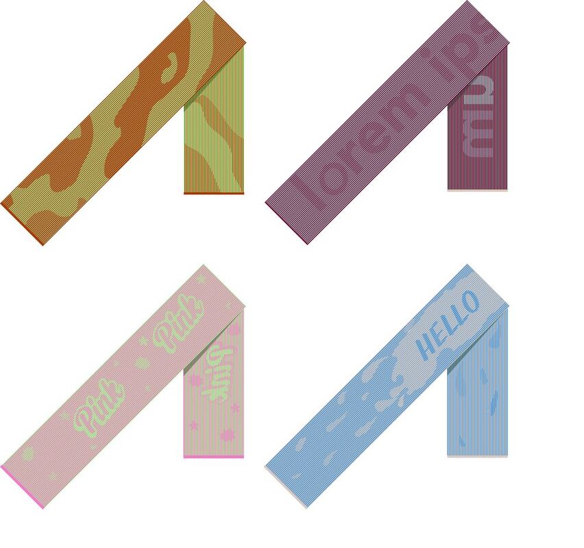 Шарф Fung XXL на заказ, полушерсть арт.18473.02