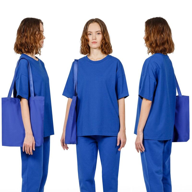 Шопер B4, синий с синими ручками арт.19214.40