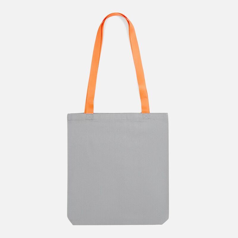 Шопер B4, серый с оранжевыми ручками арт.19214.11
