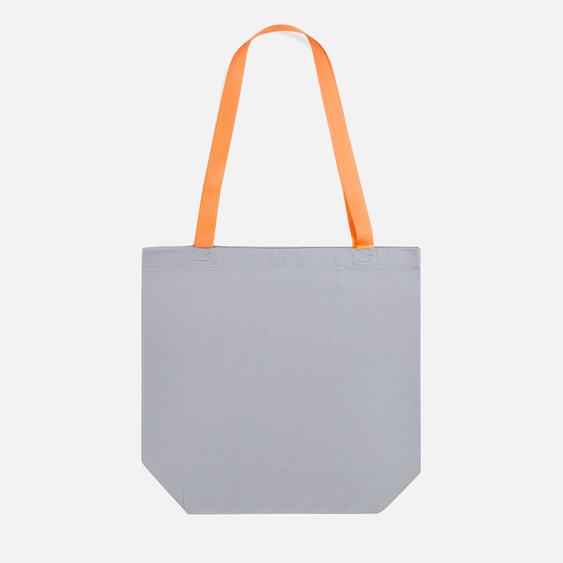 Шопер B5, серый с оранжевыми ручками арт.19215.11