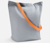 Шопер B5, серый с оранжевыми ручками арт.19215.11