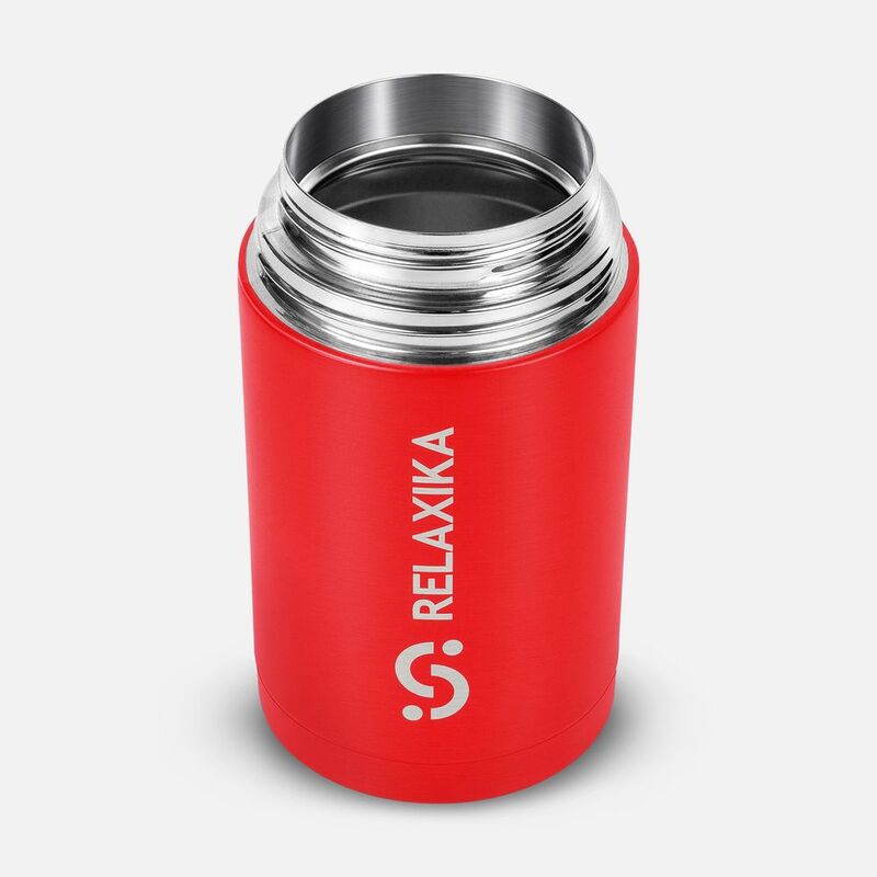 Термос для еды Relaxika 1000, красный арт.15476.50