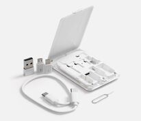 Органайзер с беспроводной зарядкой и набором адаптеров Octopod, белый арт.16877.60