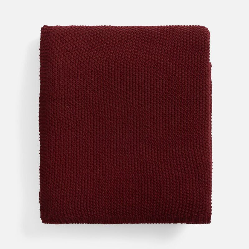 Плед Longview, темно-красный (винный) арт.15743.56