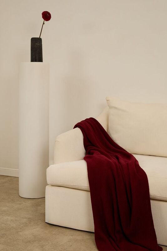 Плед Longview, темно-красный (винный) арт.15743.56