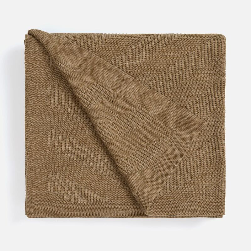 Плед Locus Solus, коричнево-бежевый меланж арт.16749.67