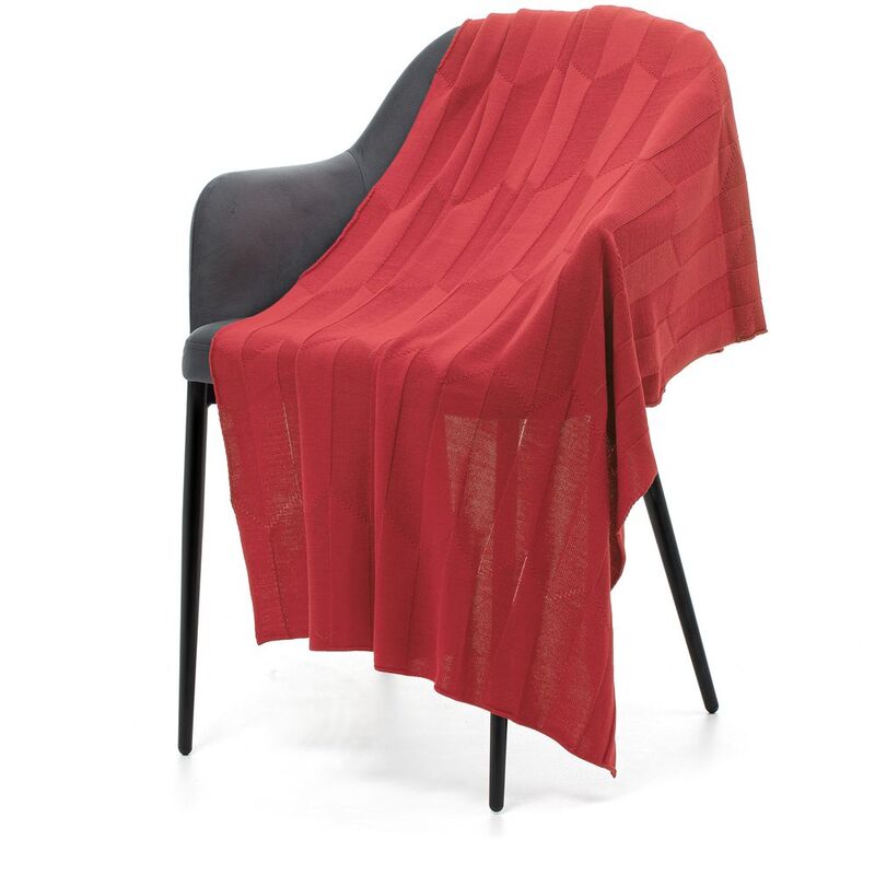 Плед Rombus, темно-розовый (коралл) арт.19623.69