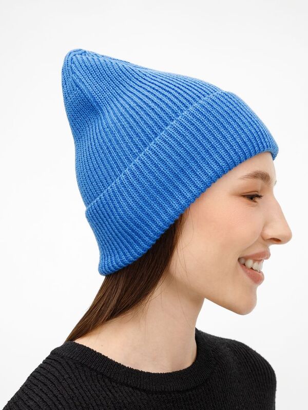 Шапка Nobilis Mono, синяя (аква) арт.19909.48