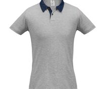 Рубашка поло мужская DNM Forward серый меланж арт.PMD30933