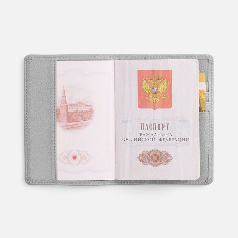Обложка для паспорта Unison, серая арт.22107.10