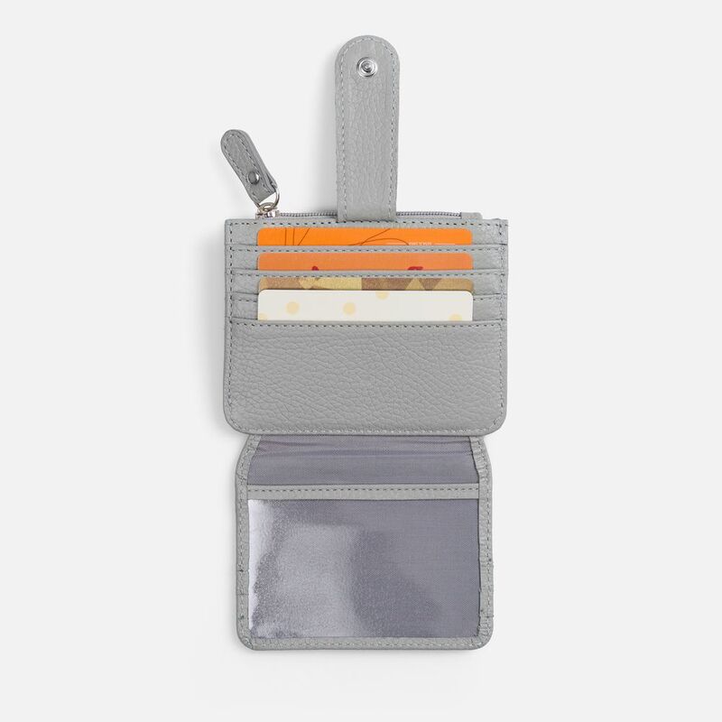 Картхолдер на молнии Unison, серый арт.22109.10