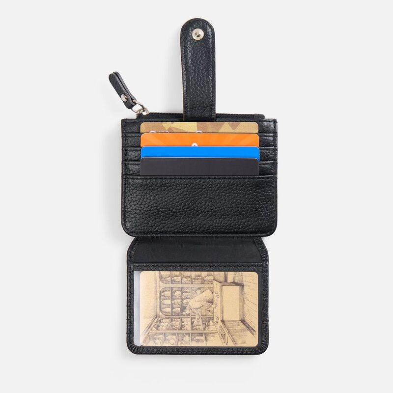 Картхолдер на молнии Unison, черный арт.22109.30