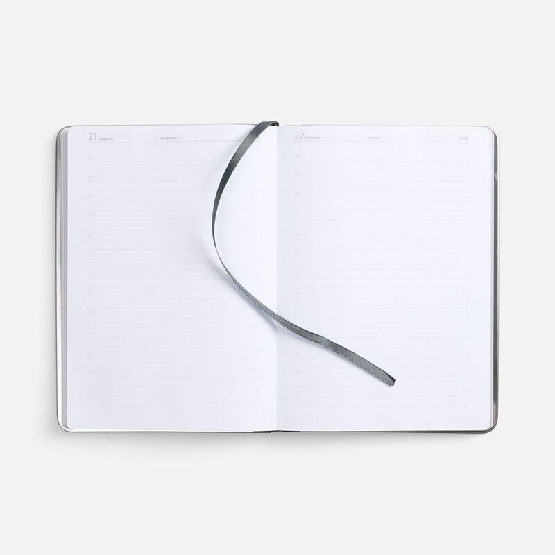 Ежедневник Metal Frame на заказ, датированный, серый арт.18859.10