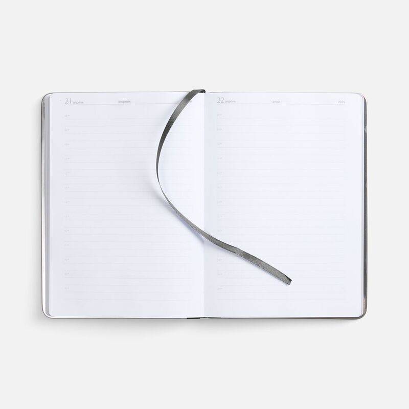 Ежедневник Metal Frame на заказ, датированный, темно-серый арт.18859.11