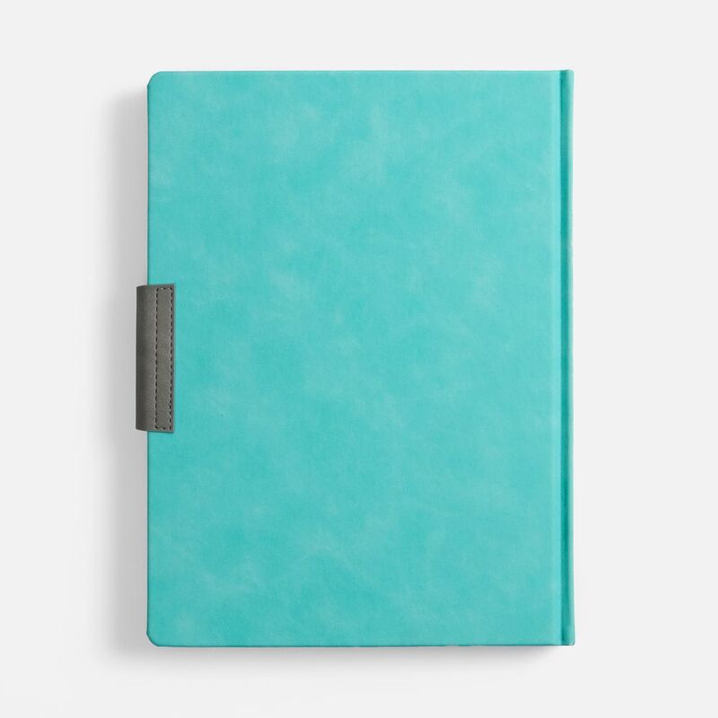Ежедневник Grande Strap на заказ, датированный, бирюзовый арт.18860.49
