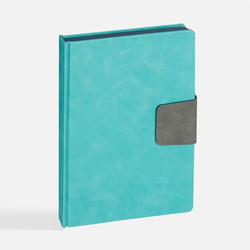 Ежедневник Grande Strap на заказ, датированный, бирюзовый арт.18860.49