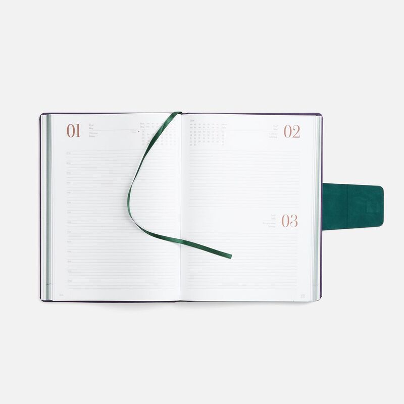 Ежедневник Grande Strap на заказ, датированный, фиолетовый арт.18860.79