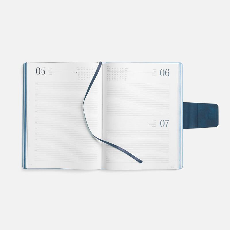 Ежедневник Grande Strap на заказ, датированный, голубой арт.18860.14