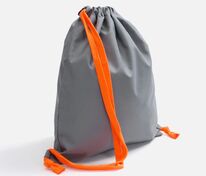 Рюкзак B3, серый с оранжевыми лямками арт.19217.11