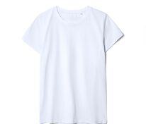 Футболка женская T-bolka Stretch Lady, белая (холодный оттенок) арт.1891.61