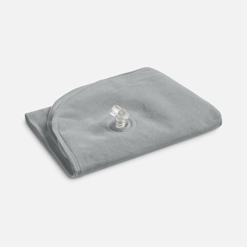 Надувная подушка под шею в чехле Sleep, темно-серая арт.5125.11