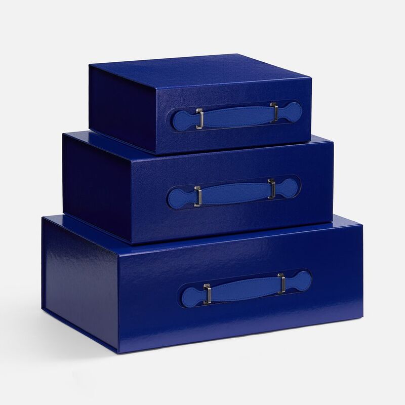 Коробка складная Holdfold, L, синяя арт.25004.40