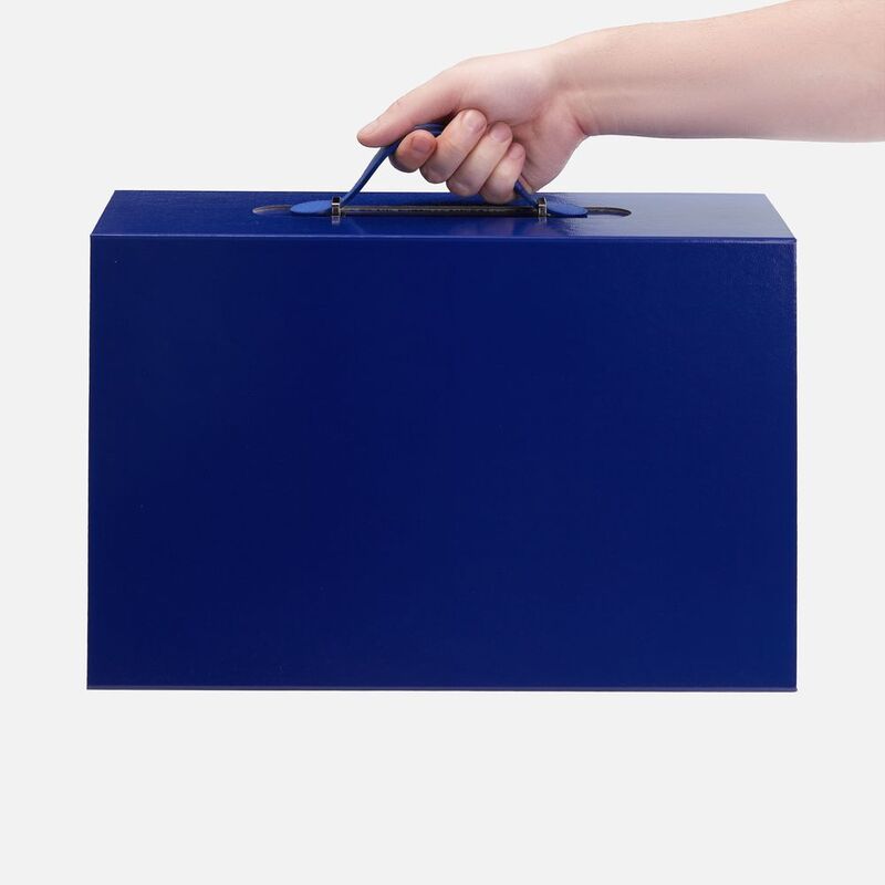 Коробка складная Holdfold, L, синяя арт.25004.40