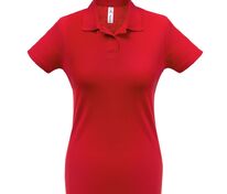 Рубашка поло женская ID.001 красная арт.PWI11004