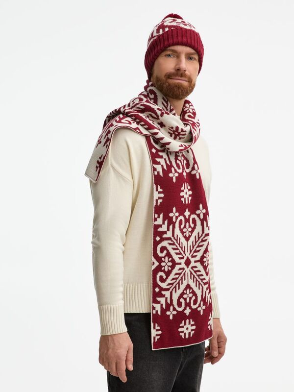 Шапка Wintertude, красная с белым арт.21284.56