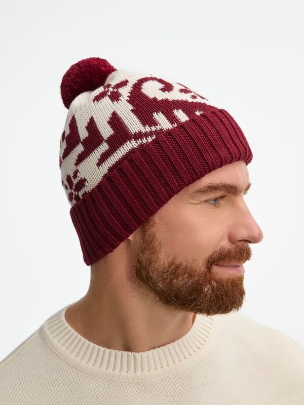 Шапка Wintertude, красная с белым арт.21284.56