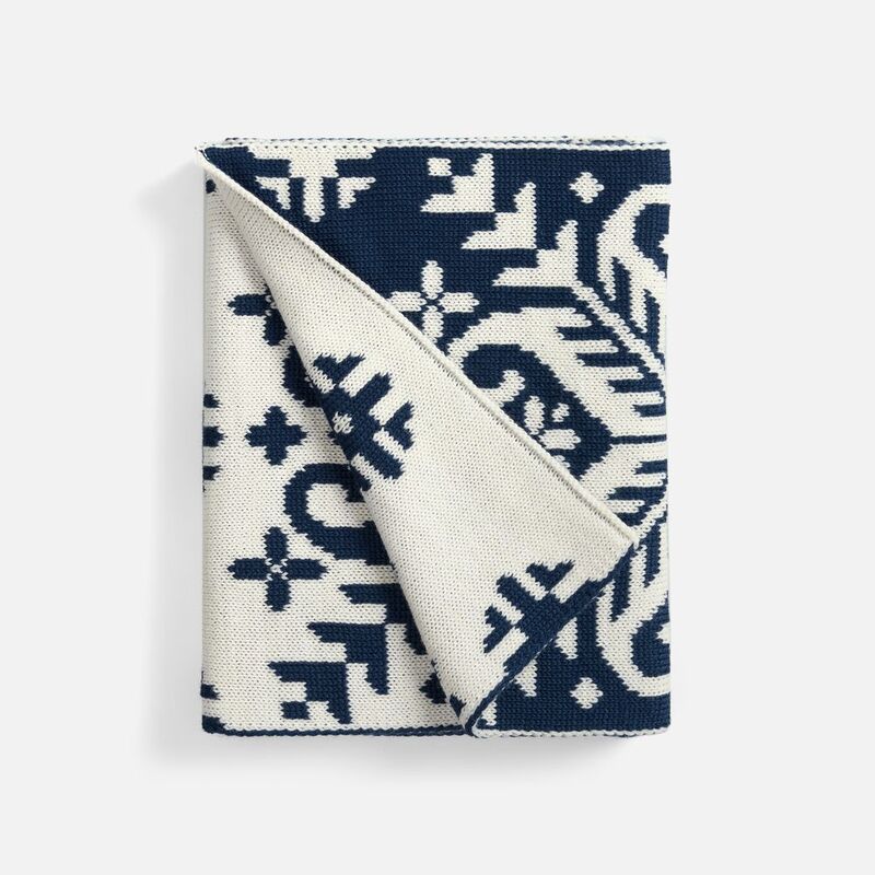 Шарф Wintertude M, синий с белым арт.21285.46