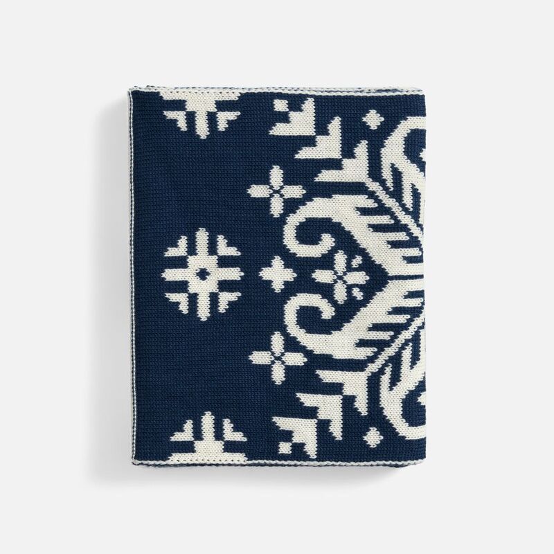 Шарф Wintertude M, синий с белым арт.21285.46