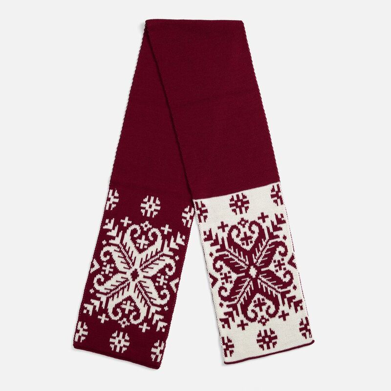 Шарф Wintertude M, красный с белым арт.21285.56